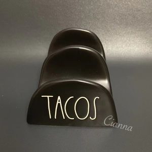 Rae Dunn Black Tacos Holder